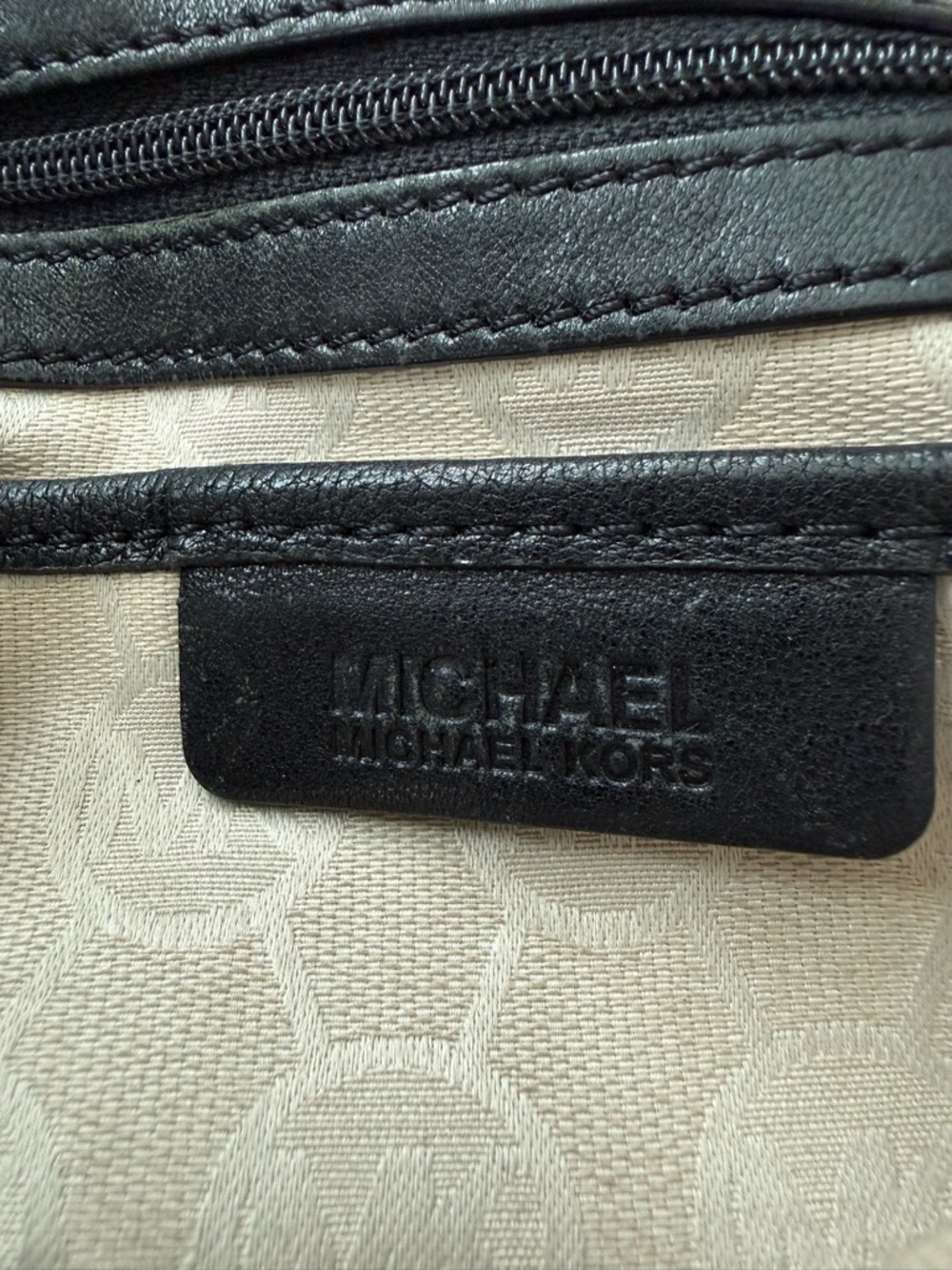 Michael Kors Black Leather Hobo with Gold Hardware - Picture 6 of 16